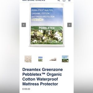 PEBBLETEX™ QUILTED
ORGANIC COTTON
MATTRESS PROTECTOR
GreenzoneSleep-Nafural